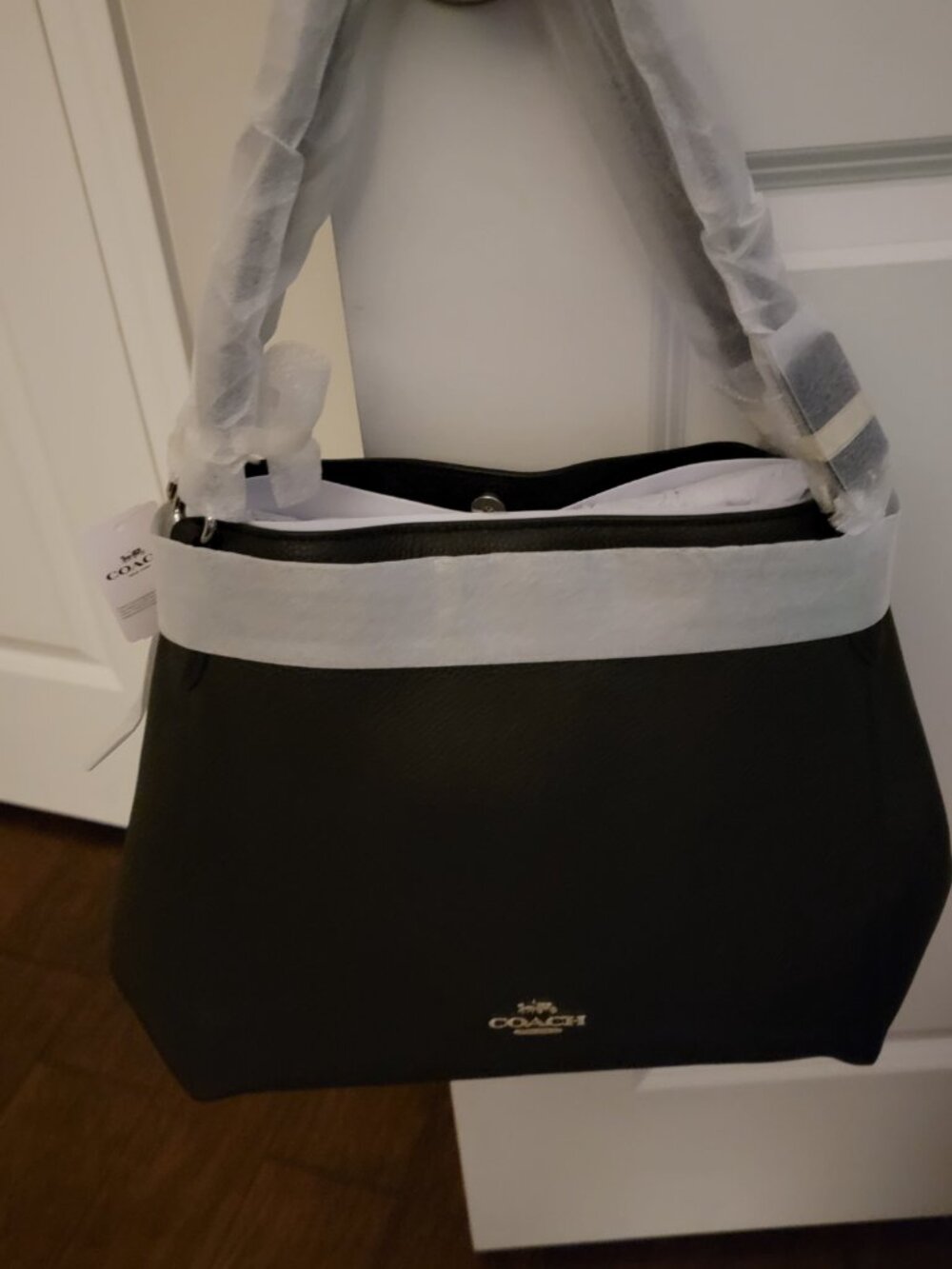 COACH NWT pebble leather Hailley Bag
